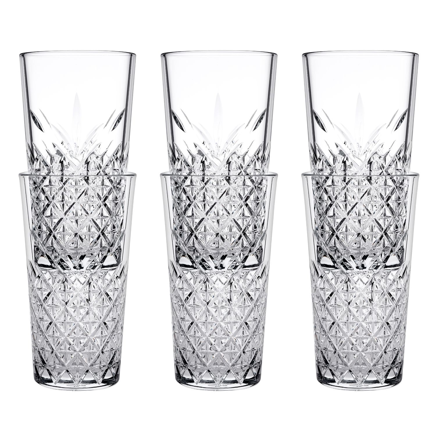 Longdrinkgl&auml;ser, Trinkgl&auml;ser 6er-Set - Timeless stackable, 470 ml 