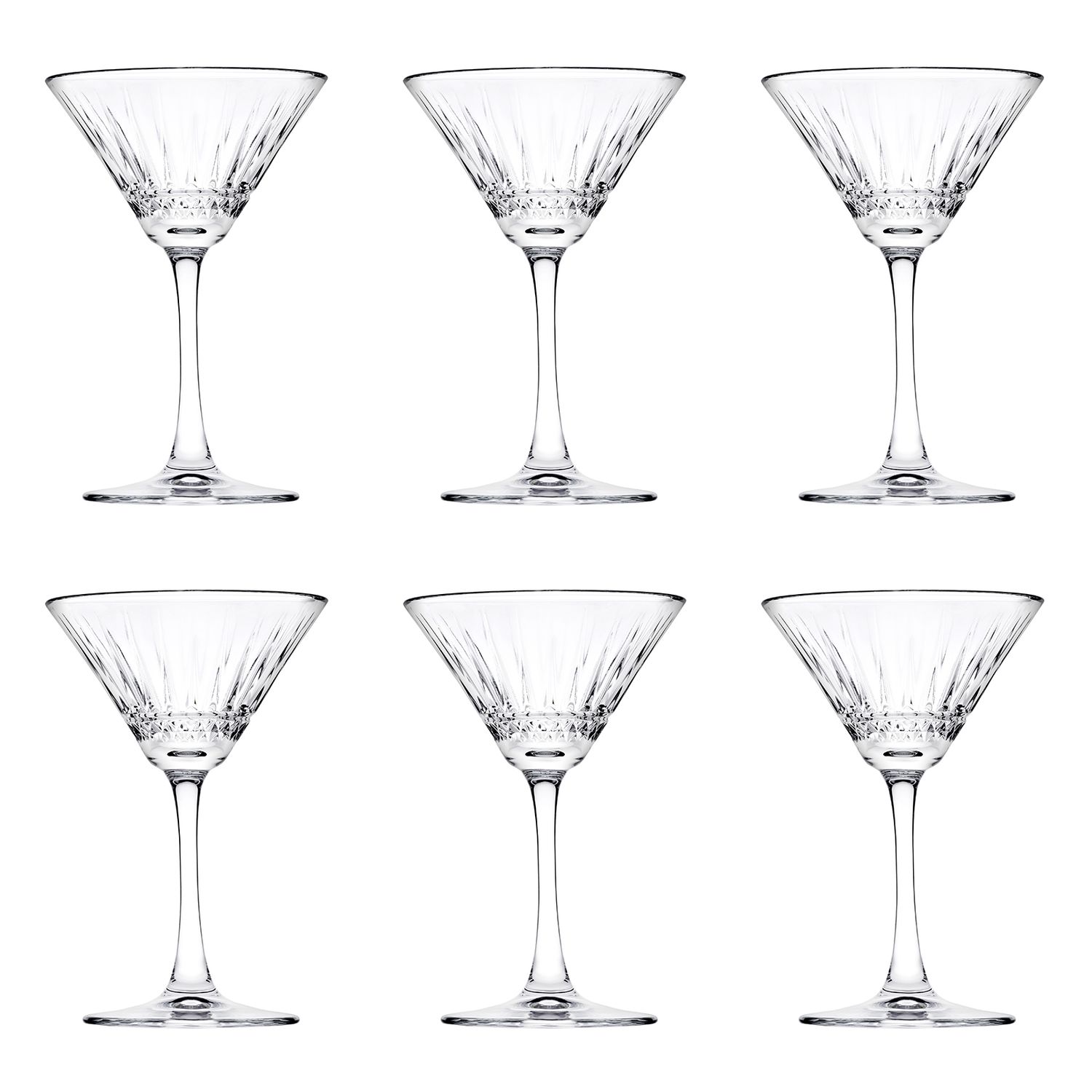 Cocktailgl&auml;ser, Trinkgl&auml;ser 6er-Set - Elysia, 220 ml 