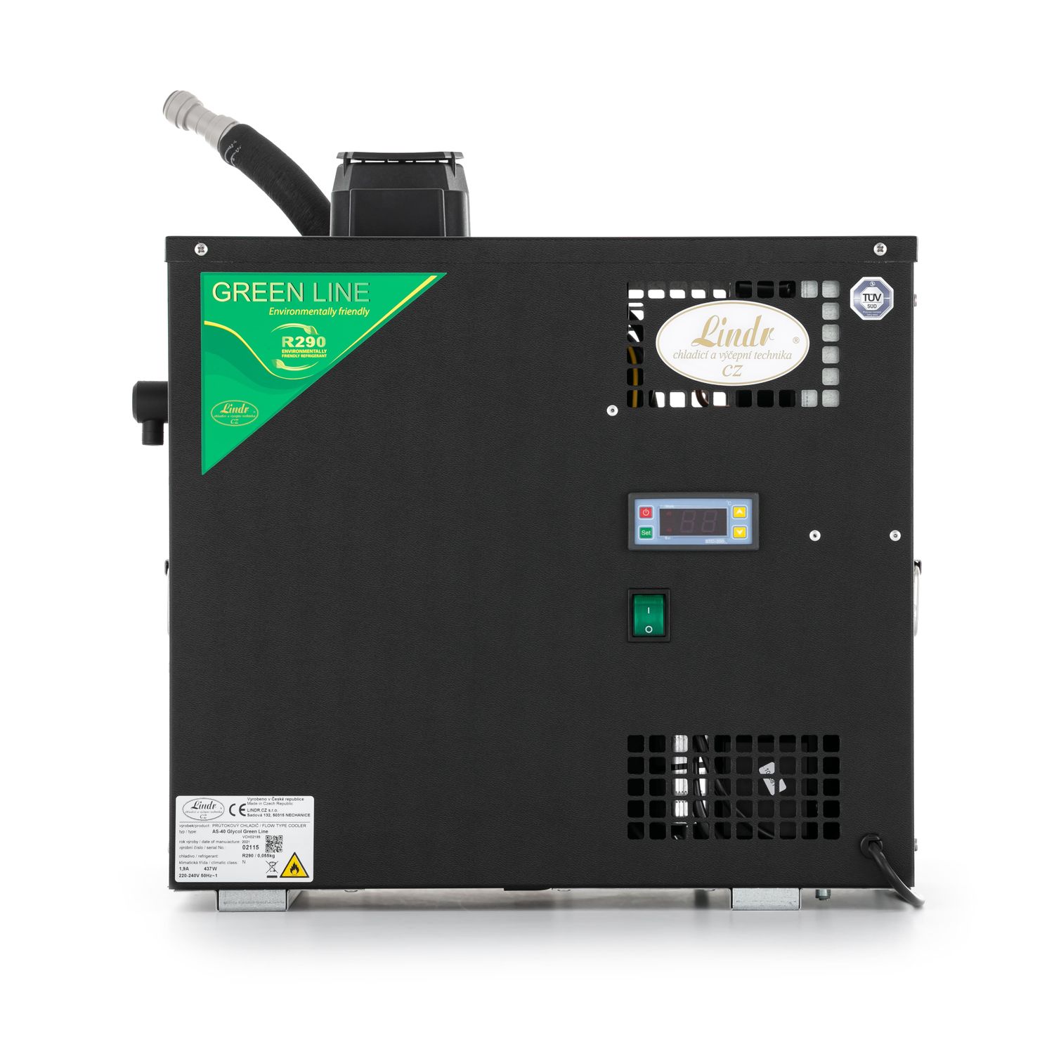 Zapfanlage, Bierzapfanlage, Bierkoffer - Lindr AS 40, Glykol, Green Line 