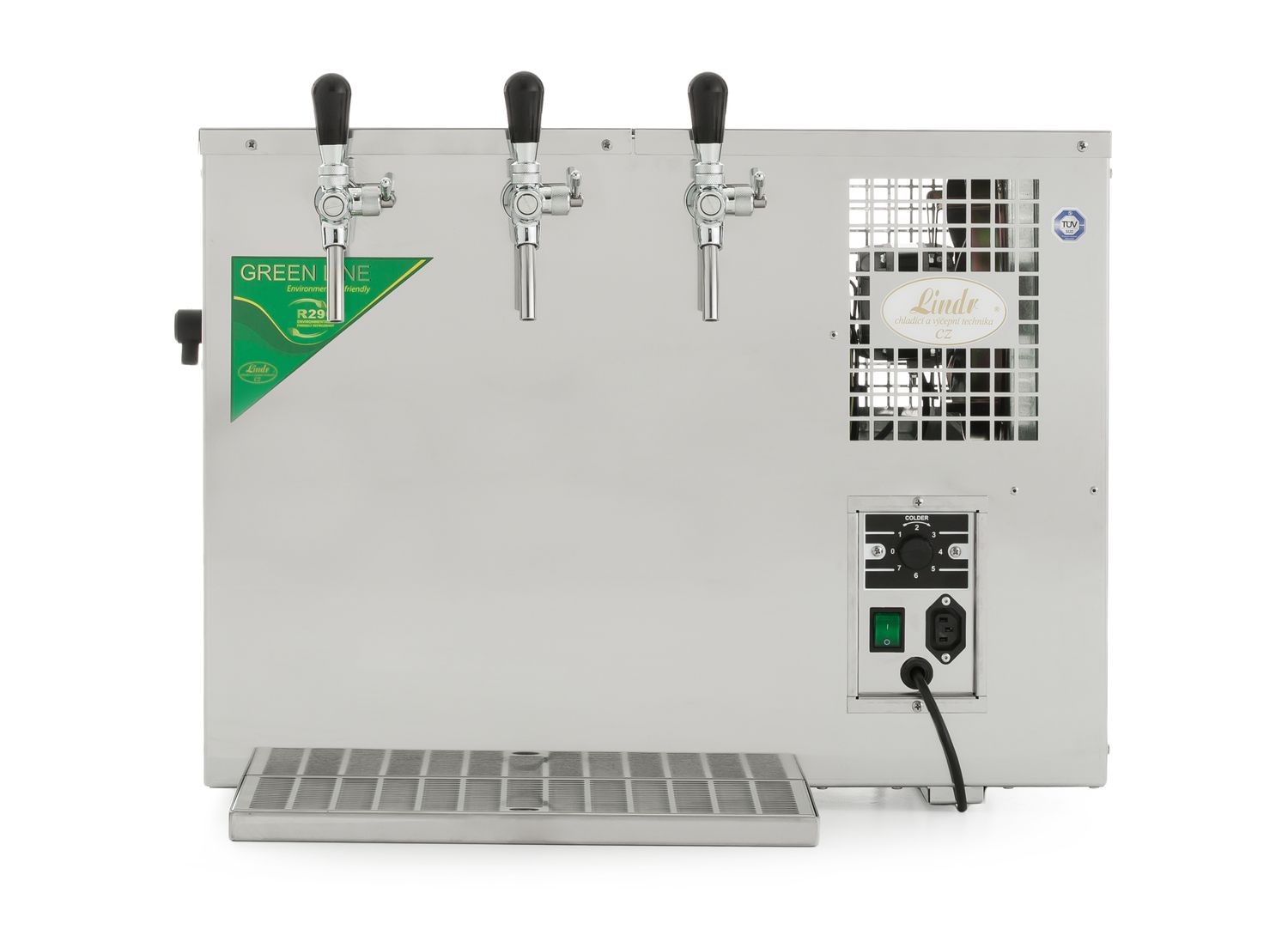 Zapfanlage, Bierzapfanlage, Bierkoffer - Lindr AS-110 INOX Tropical 3-ltg. 