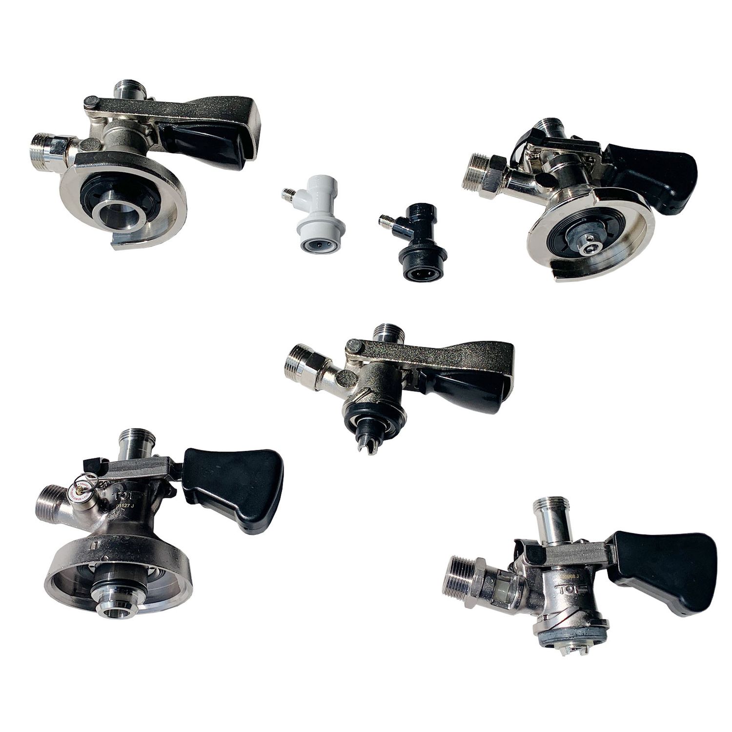 Zapfkopf, Kegverschluss - Set, 5 Liter Bierfass Adapter, Steckkupplung NC Gas 