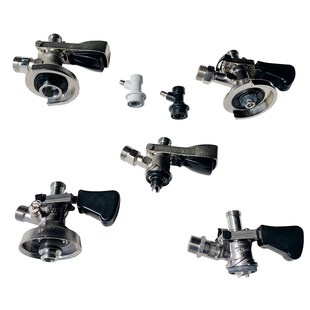 Zapfkopf, Kegverschluss - Set, 5 Liter Bierfass Adapter, Steckkupplung NC Gas 