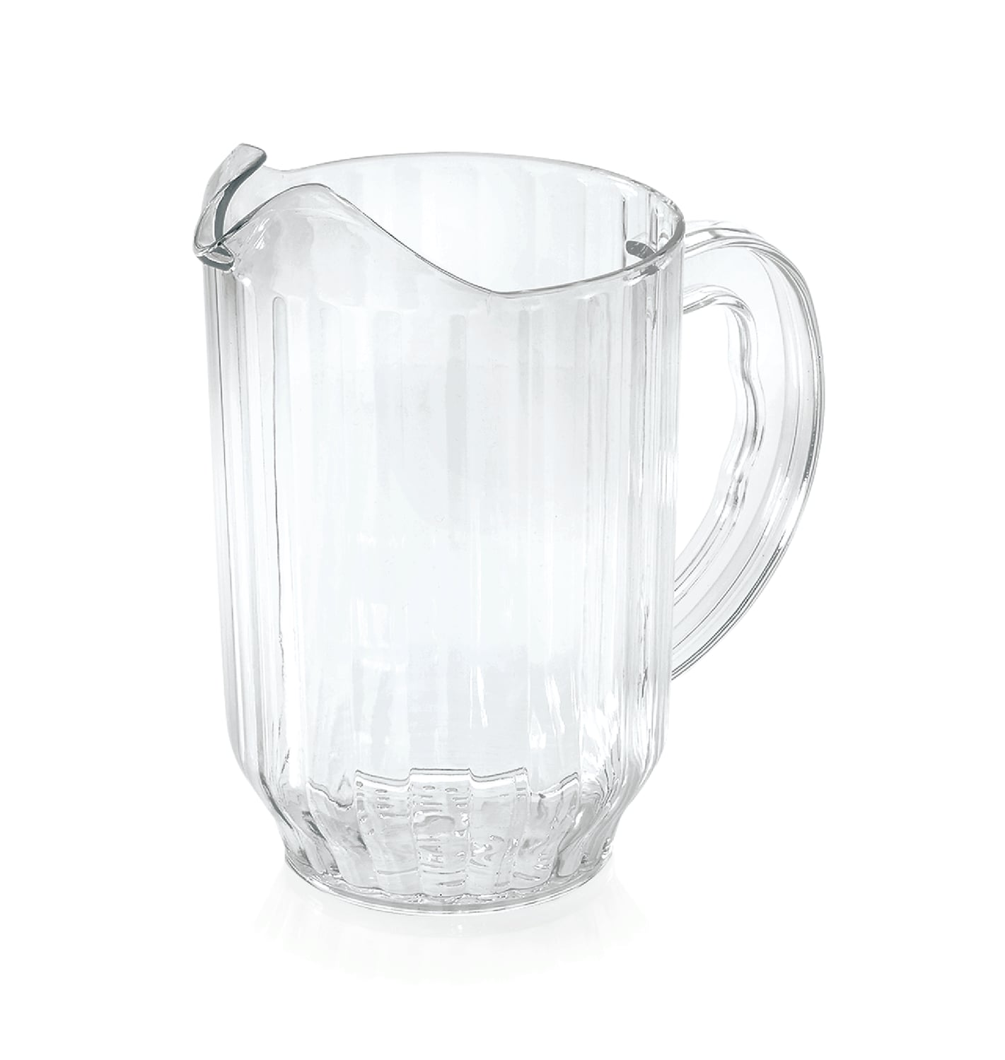 Krug, Wasserkrug, Glaskrug mit Eislippe aus Polycarbonat, 1,8 ltr 