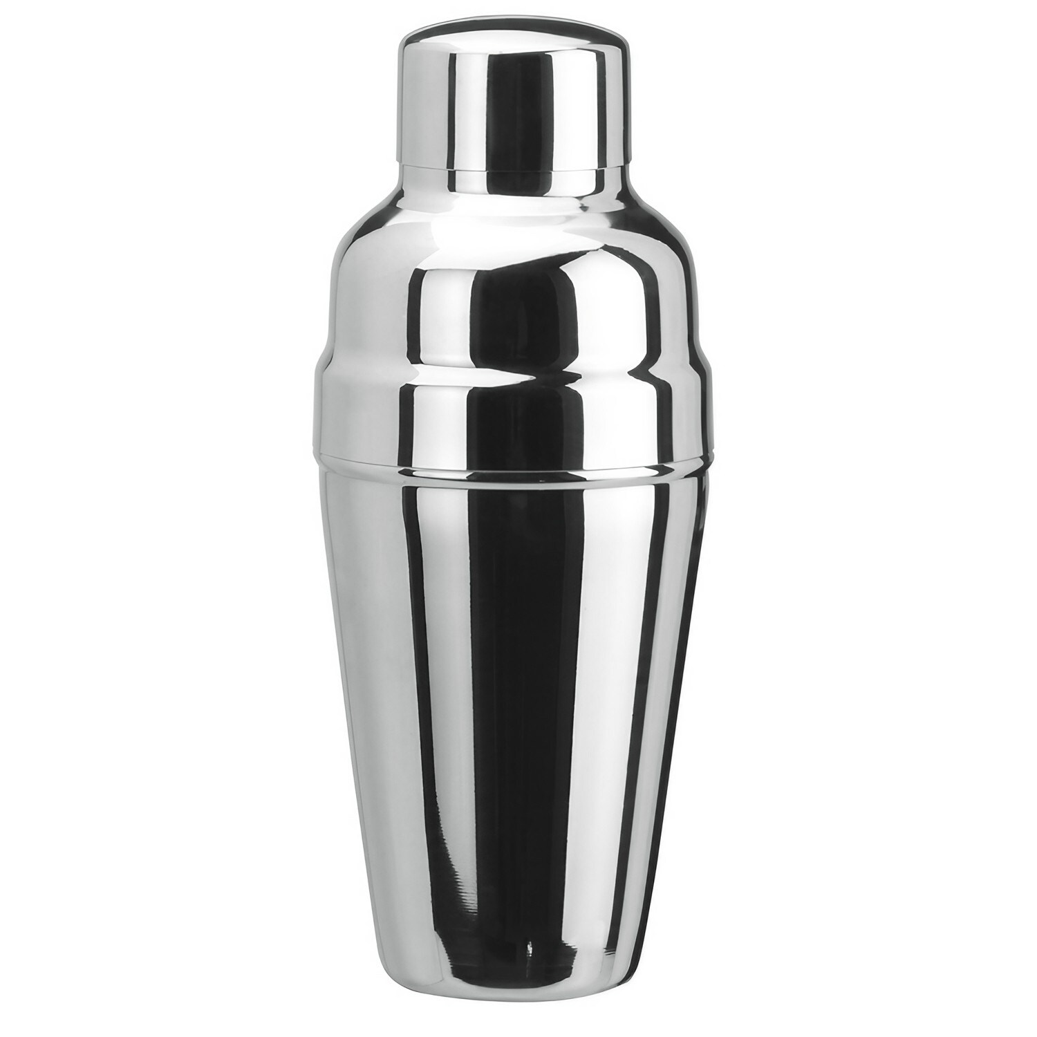 Cocktail shaker 3tlg. - Edelstahl mit Eisrückhalter - .