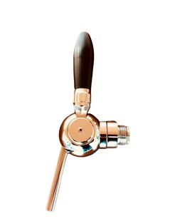 Bierzapfhahn, Kompensatorhahn - Cosmo, verchromter Kompensator mit Stahlanschluss 5/8" - 1/2"Length:55 mm 