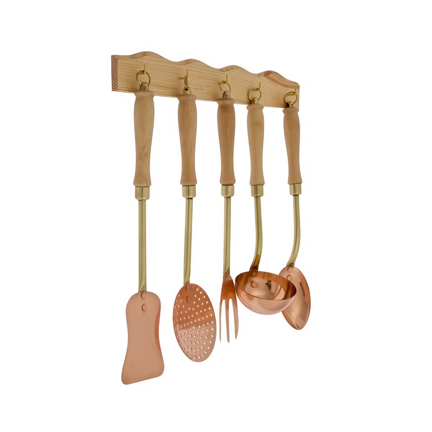 K&uuml;chenset, Kochbesteck set - Mit Holzhalter 