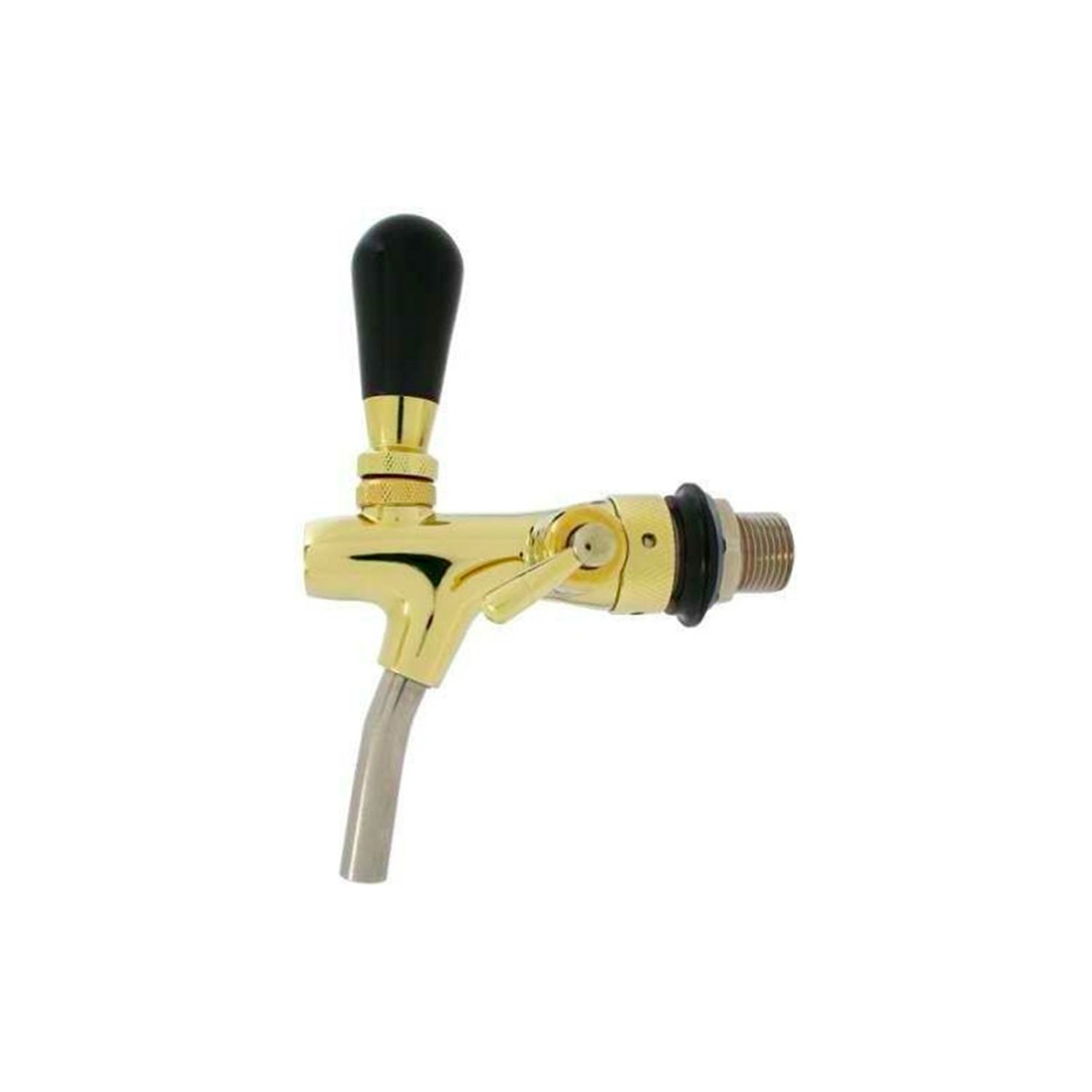 Zapfhahn, Kompensatorhahn, Bierzapfhahn, Schankhahn - selbstschlie&szlig;end, gold, 55 mm 