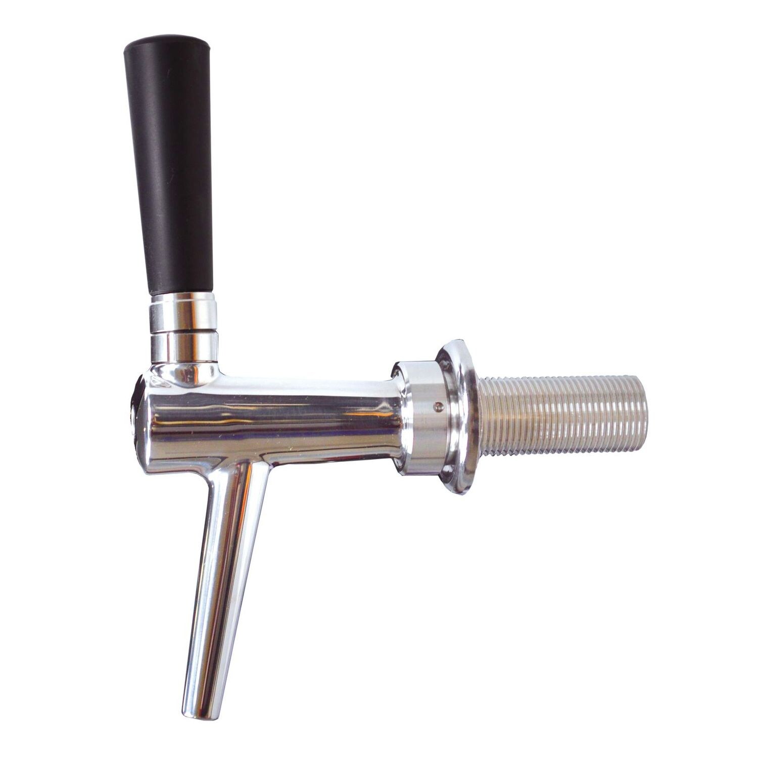 Kolbenschankhahn C-TAP aus Chromnickelstahl, NW 7 mm, poliert, Length:35 mm