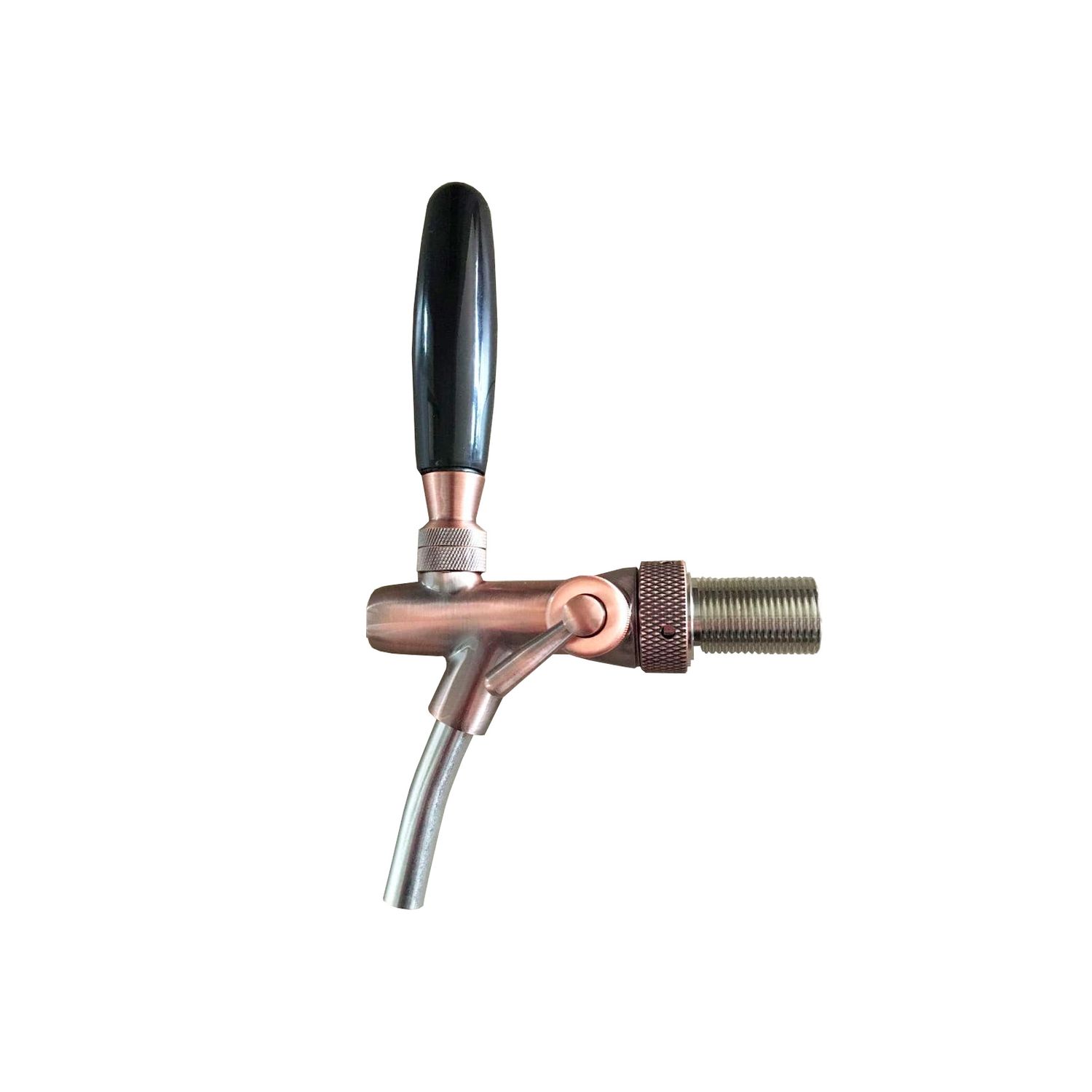 Kompensatorhahn aus Chromnickelstahl und ABS-Kunststoff, bronze 