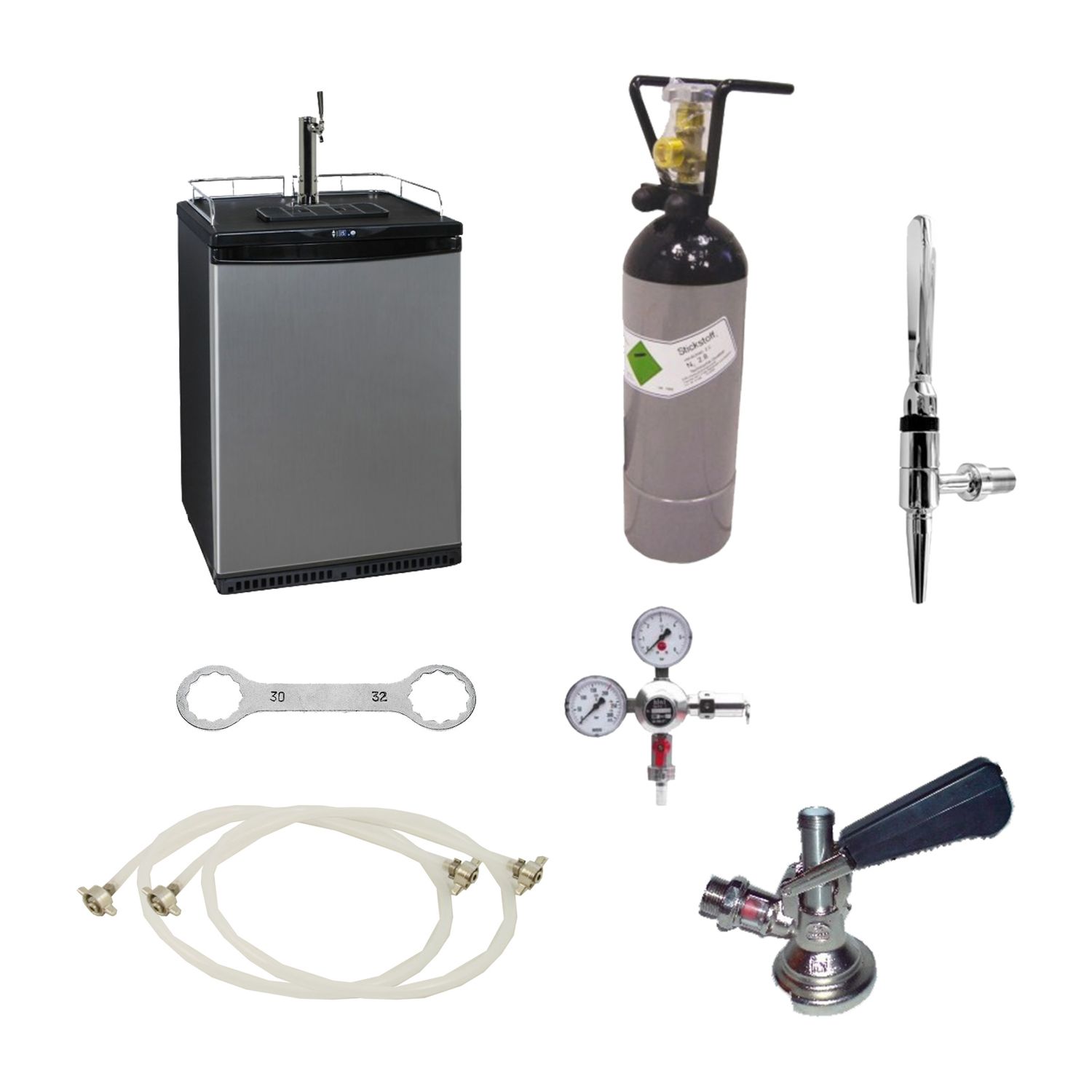 Komplett Set - Cold brewed coffee Zapfanlage, Bierzapfanlage, Zapfkopf:K&ouml;pi 