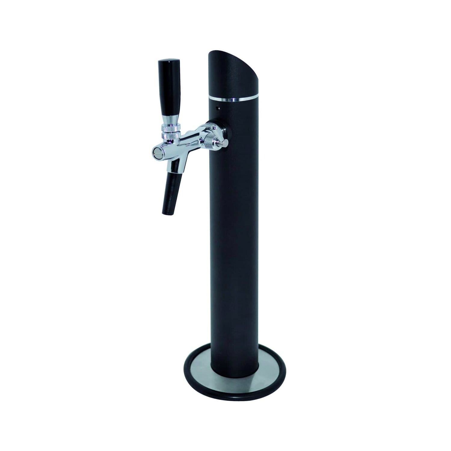 Schanksäule, Bierzapfsäule - Modell Black Tower, 1-leitig, mit Zierflansch