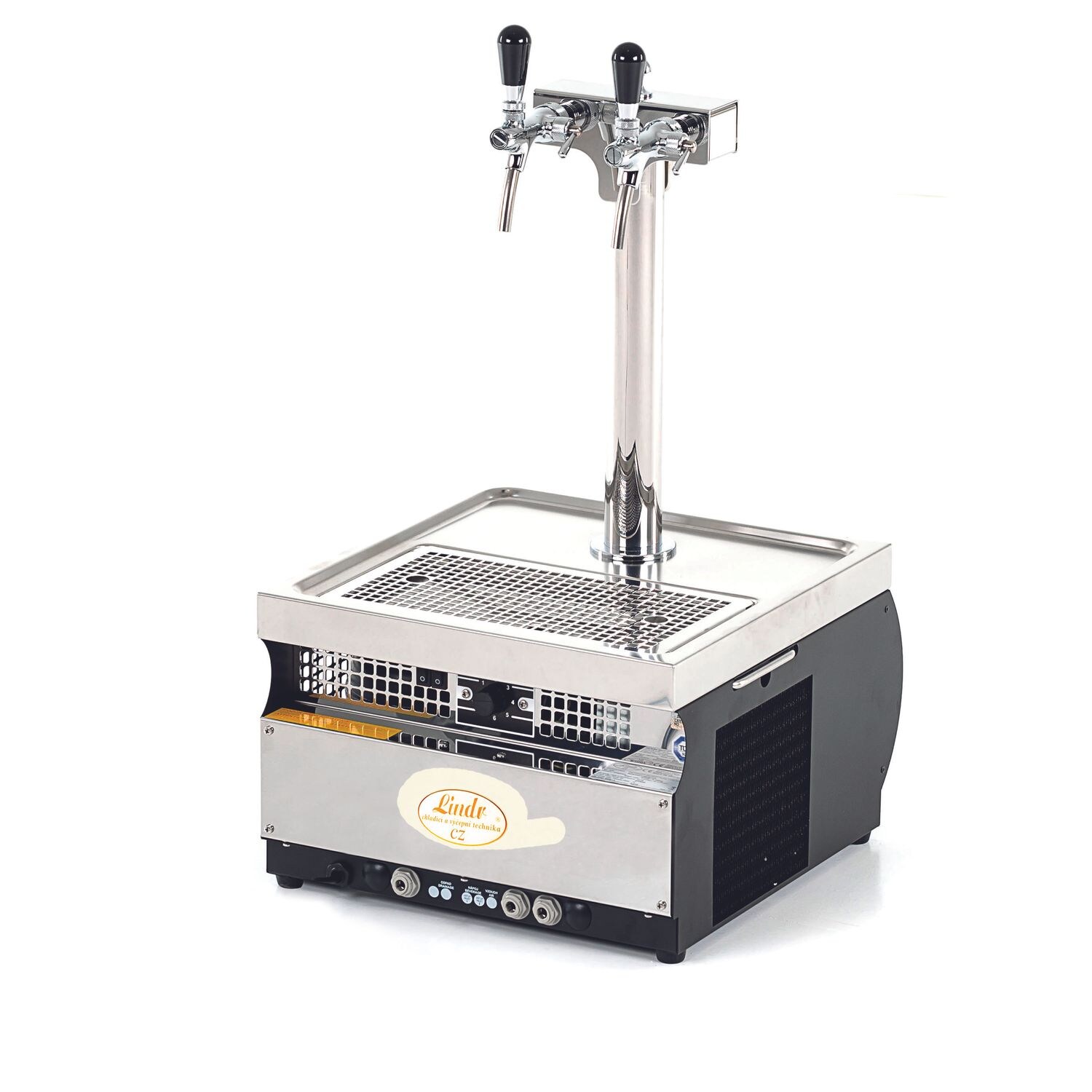 Zapfanlage, Bierzapfanlage, Bierkoffer - Kontakt 55, 2-leitig Trockenk&uuml;hlger&auml;t aus Edelstahl, 50 Liter/h, Green Line 