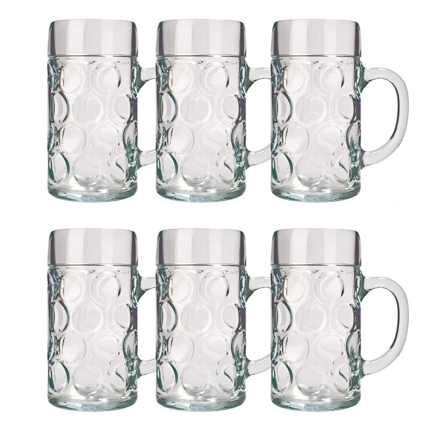 Bierglas, Bierkrug, Maßkrug, Bierseidel 6er Set Biergläser, ISAR - 0,5 Liter