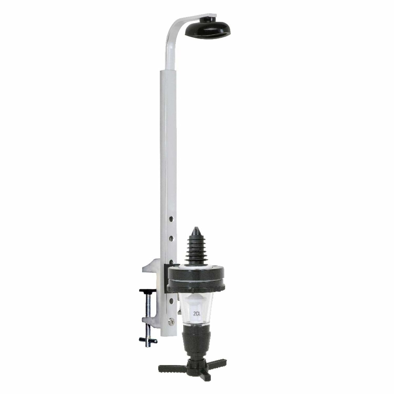 PRIMA Portionierer  (20 ml) für Schnapsflaschen 0,7 - 1,0 Liter - Platzsparend mit Regalhalter