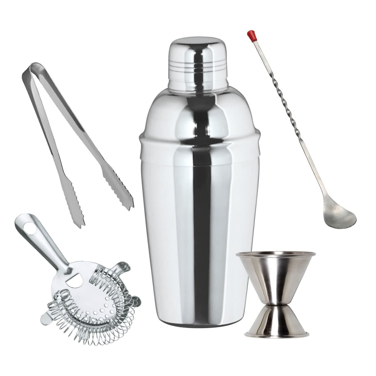 Cocktail Shaker Set groß- 3-teiliger EDELSTAHLSHAKER