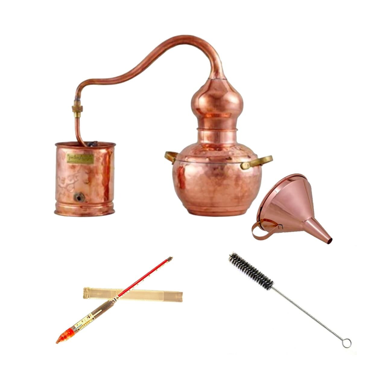 Komplettset - Destille alembic premium 2 Liter Kupfer