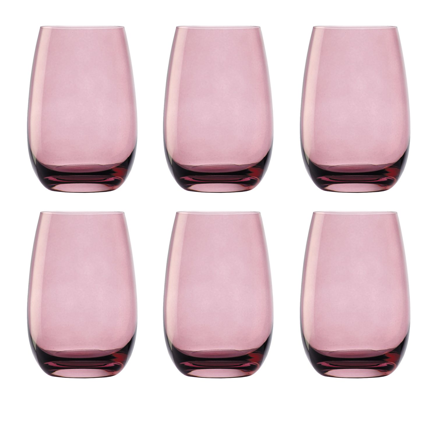 Farbige Trinkgl&auml;ser ELEMENTS 6er-Set, Flieder, 335 ml 