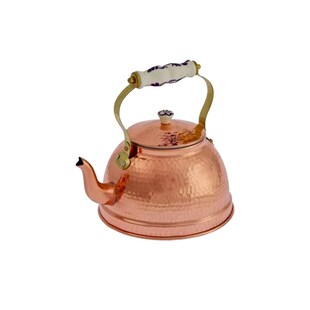 Gehämmerte Teekessel Mit Porzellangriff 