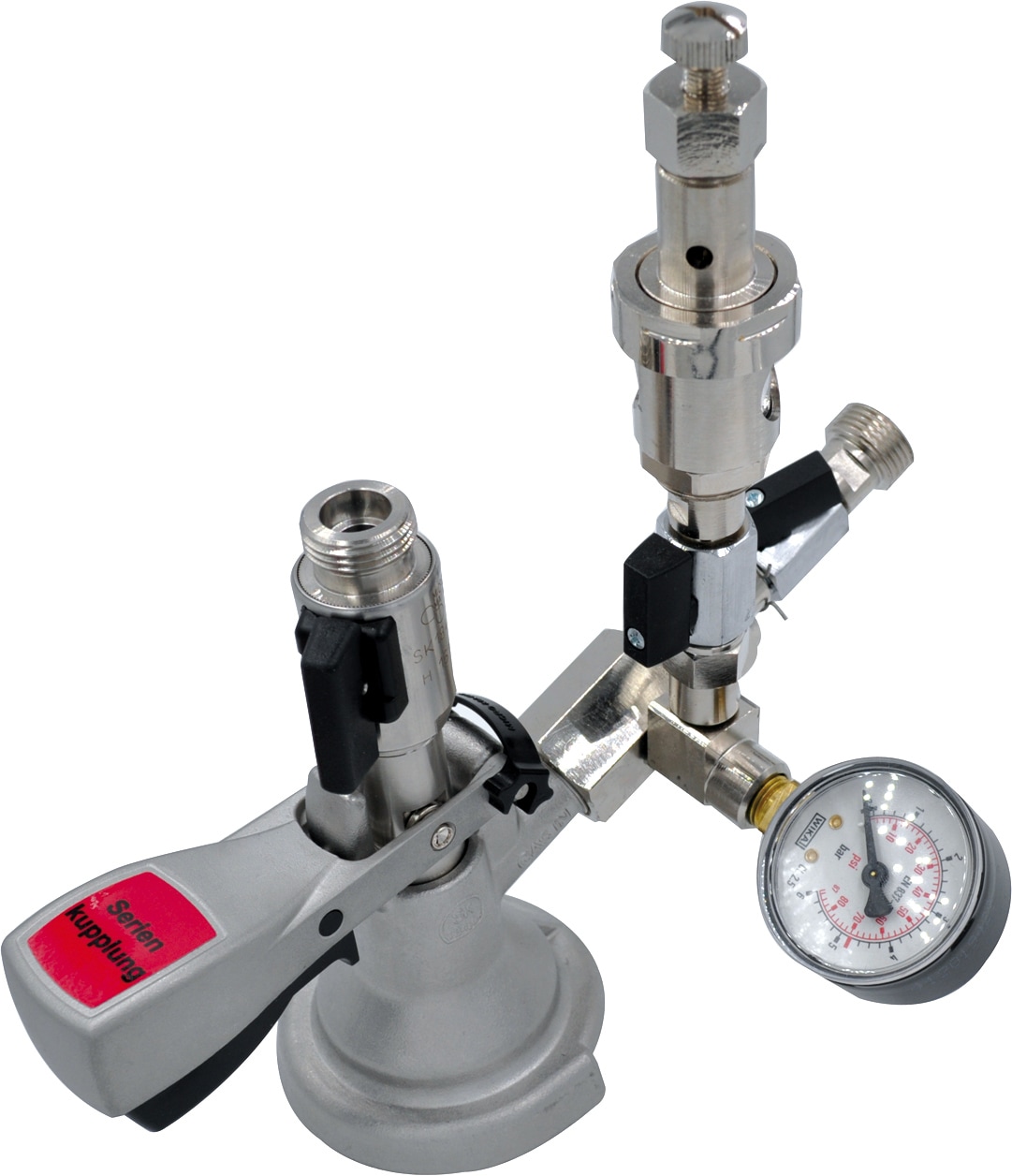 F&uuml;llzapfkopf zum Bef&uuml;llen von KEG-Bierf&auml;ssern, Execution_Zapfkopf:KOEPI F&uuml;llzapfkopf 