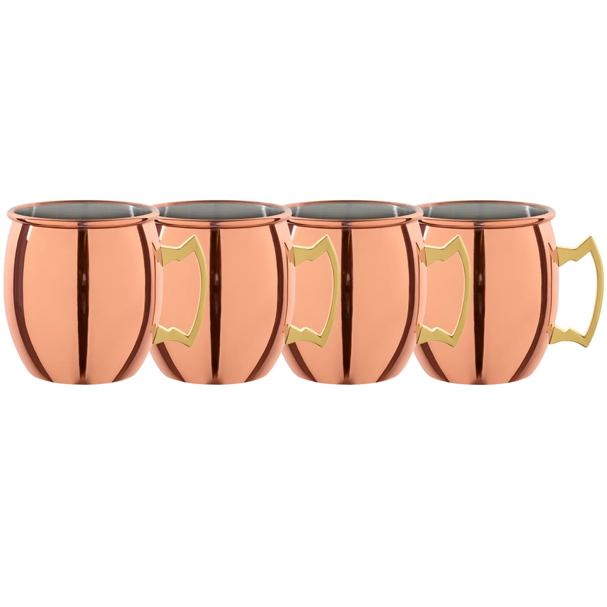 4-er Set Mini Moscow Mule Becher 