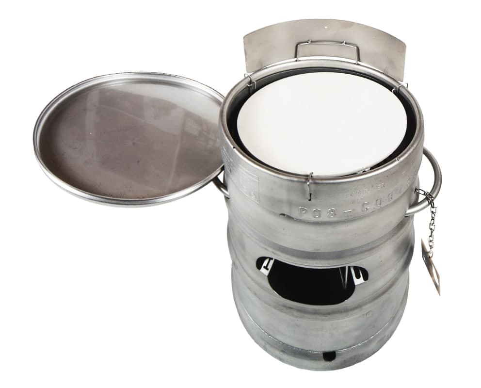 Pizzastein, Pizzastein Grill, Brotbackstein, Grillstein f&uuml;r Grillfass 