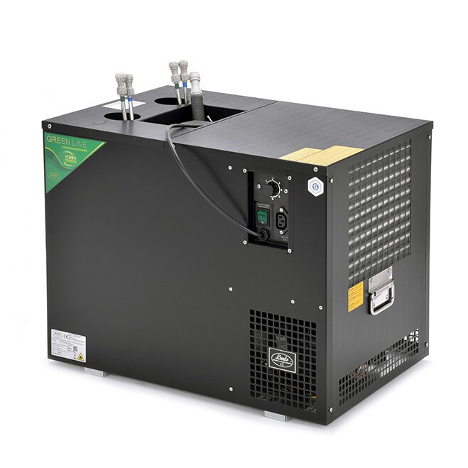 Zapfanlage, Bierzapfanlage AS-110, 2- / 4- / 6-leitig zur Auswahl, Durchlaufkühler, Nasskühler - Untertheke, Green Line, Cooling grinding:2-leitig