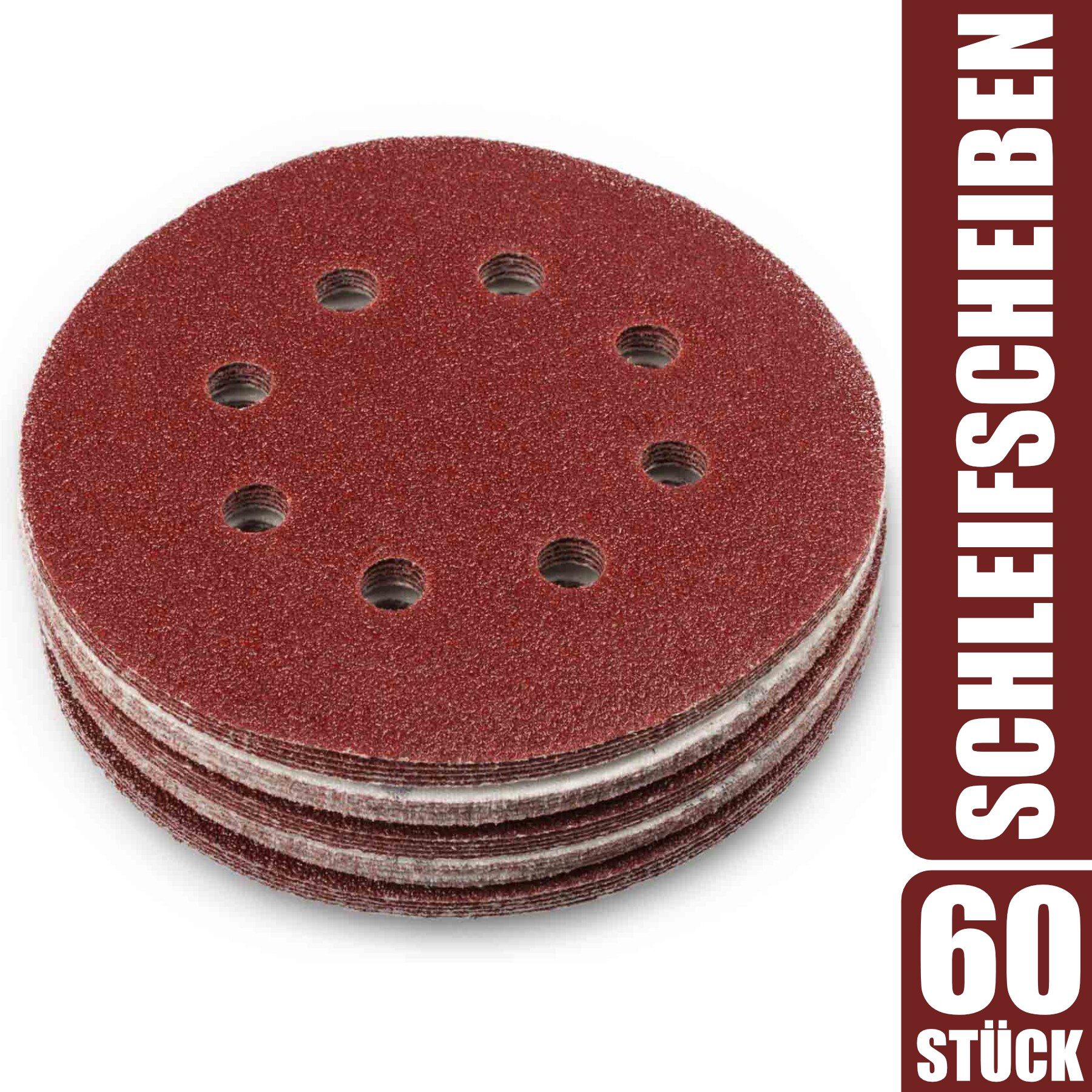 Schleifscheiben 8 Loch, 125 mm 