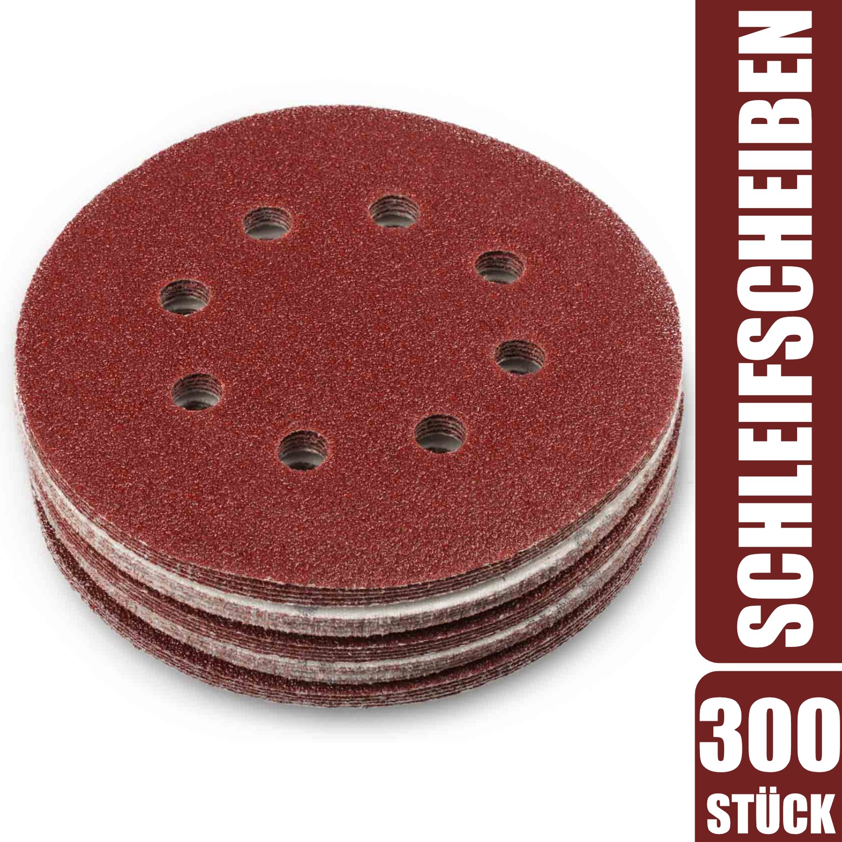 Schleifscheiben 8 Loch, 125 mm
