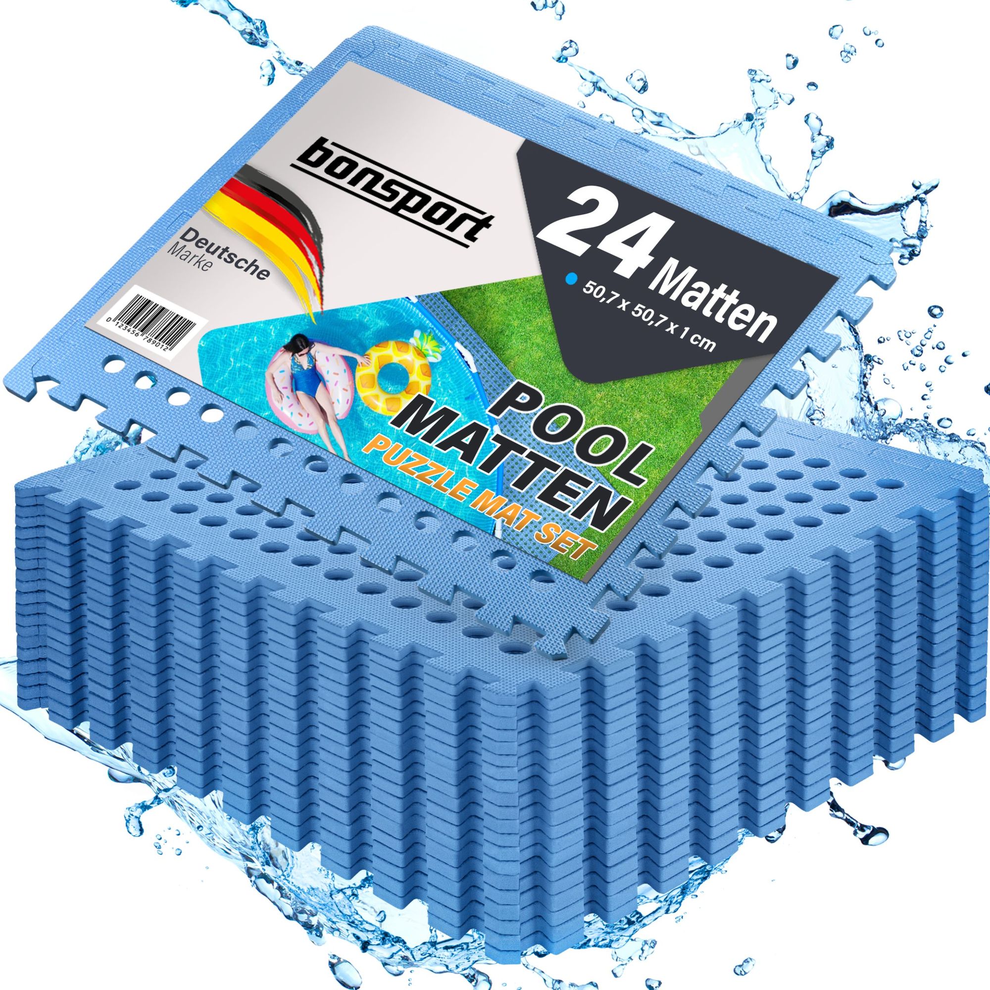 Pool Matten, blau 