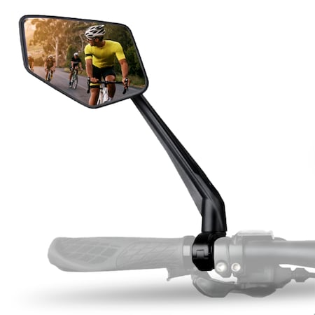 CALIYO Fahrradreflektor Fahrradspiegel Fahrradspiegel Rückspiegel HD  Edelstahl Spiegel, Universal Fahrradspiegel