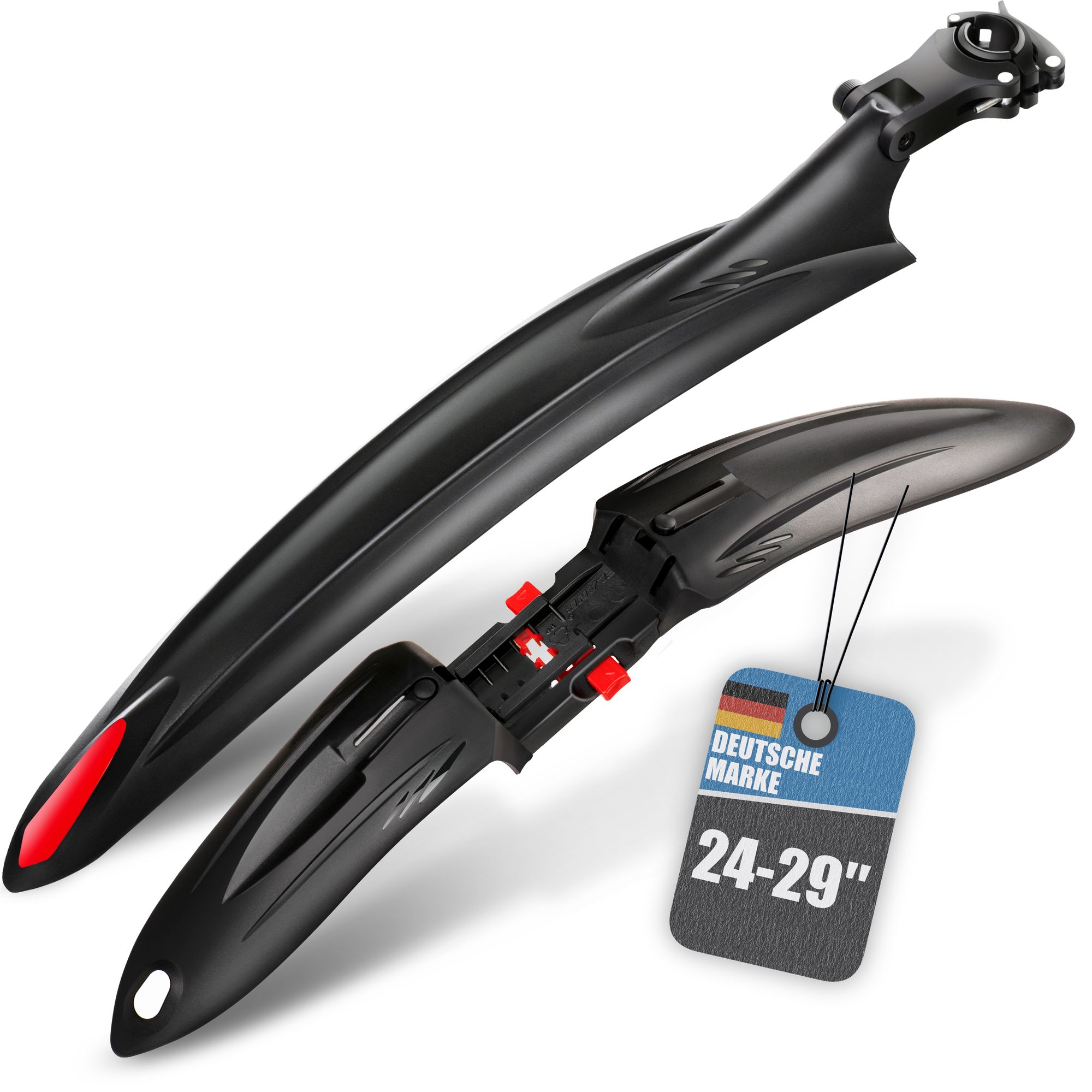 BALOU Mountainbike Fahrrad Schutzblech, 24-29" 