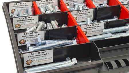 200 tlg Sechskantschrauben Sortiment mit Muttern Unterlegscheiben  Federringen M10 // 12mm-70mm Schrauben Set bei Marktkauf online bestellen