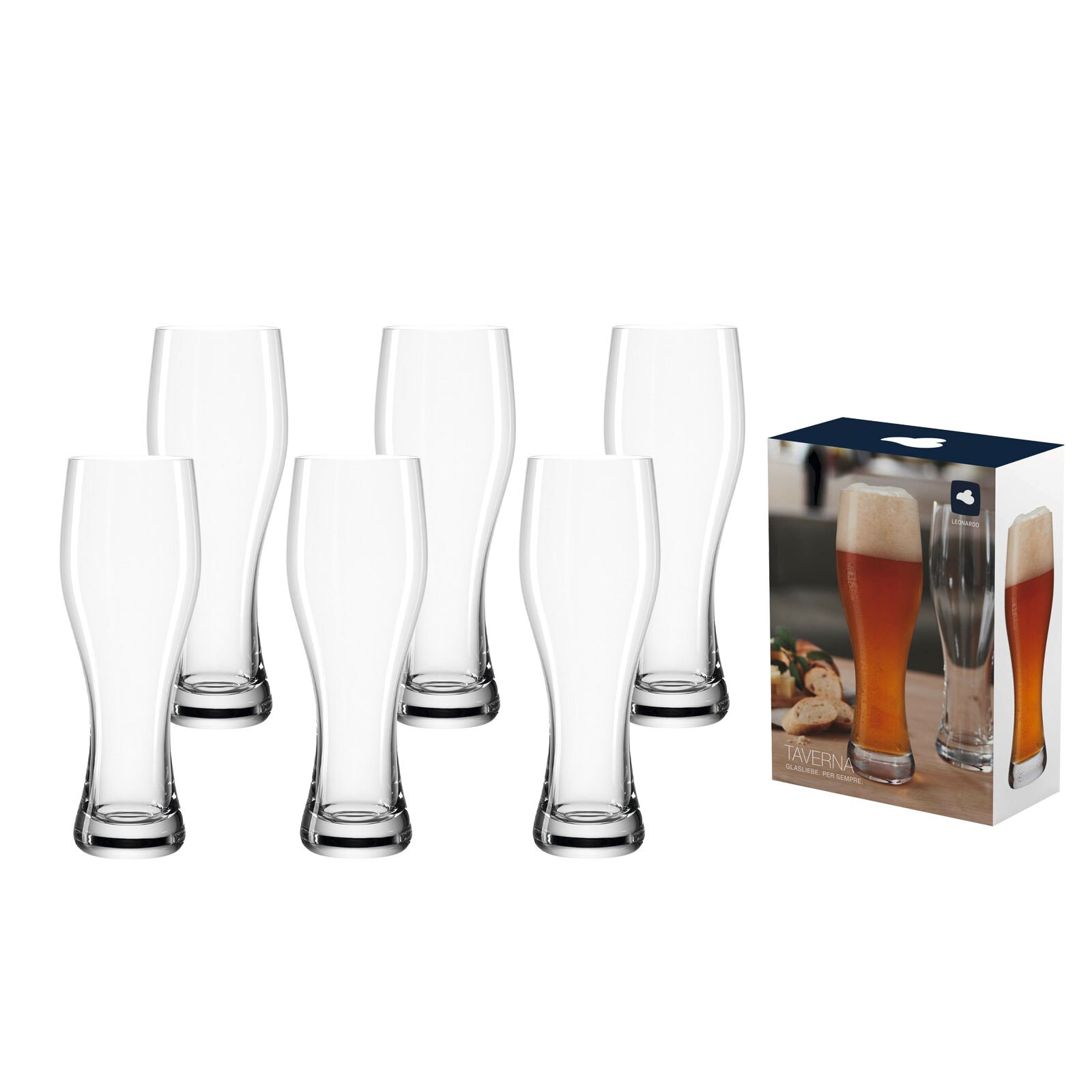 Leonardo Weizenbiergl&auml;ser Taverna 500 ml 6er Set 