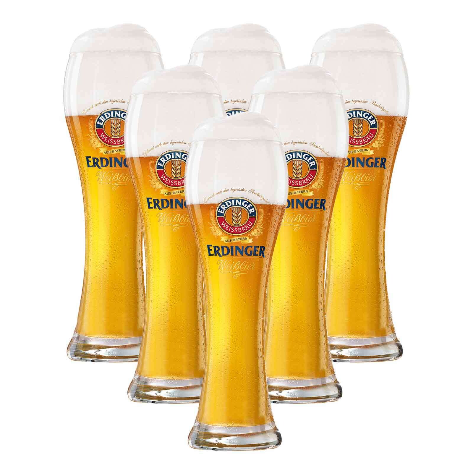 Weizenbiergläser Erdinger  6er Set