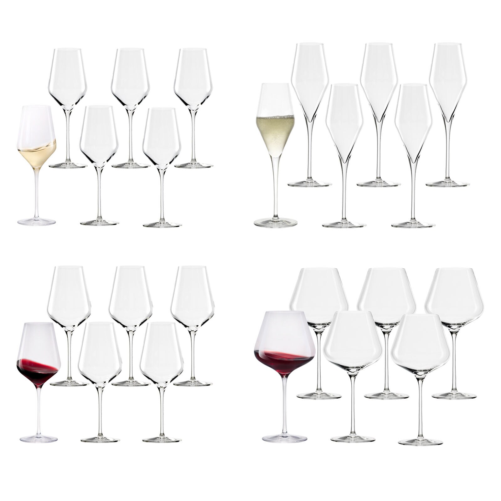Wein- und Sektgläser Quatrophil 24er Set