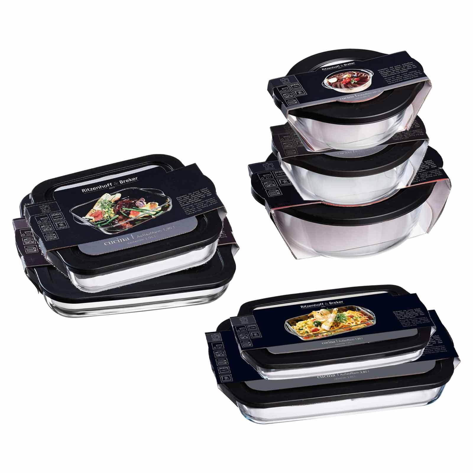 Ritzenhoff & Breker Frischhaltedosen / Auflaufformen Cucina 7er Set 