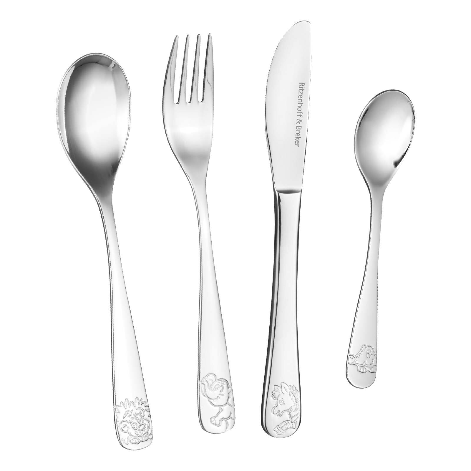 Ritzenhoff & Breker Kinderbesteck Happy Zoo 4er Set 