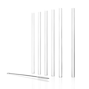 Stölzle Lausitz Glastrinkhalme Bar 23 cm 7er Set 