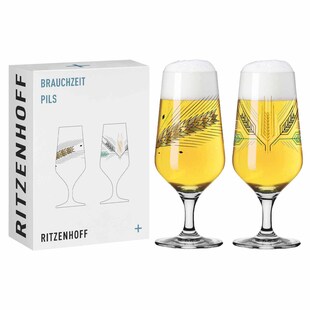 Ritzenhoff Biergläser Gerste Brauchzeit 374 ml 2er Set 