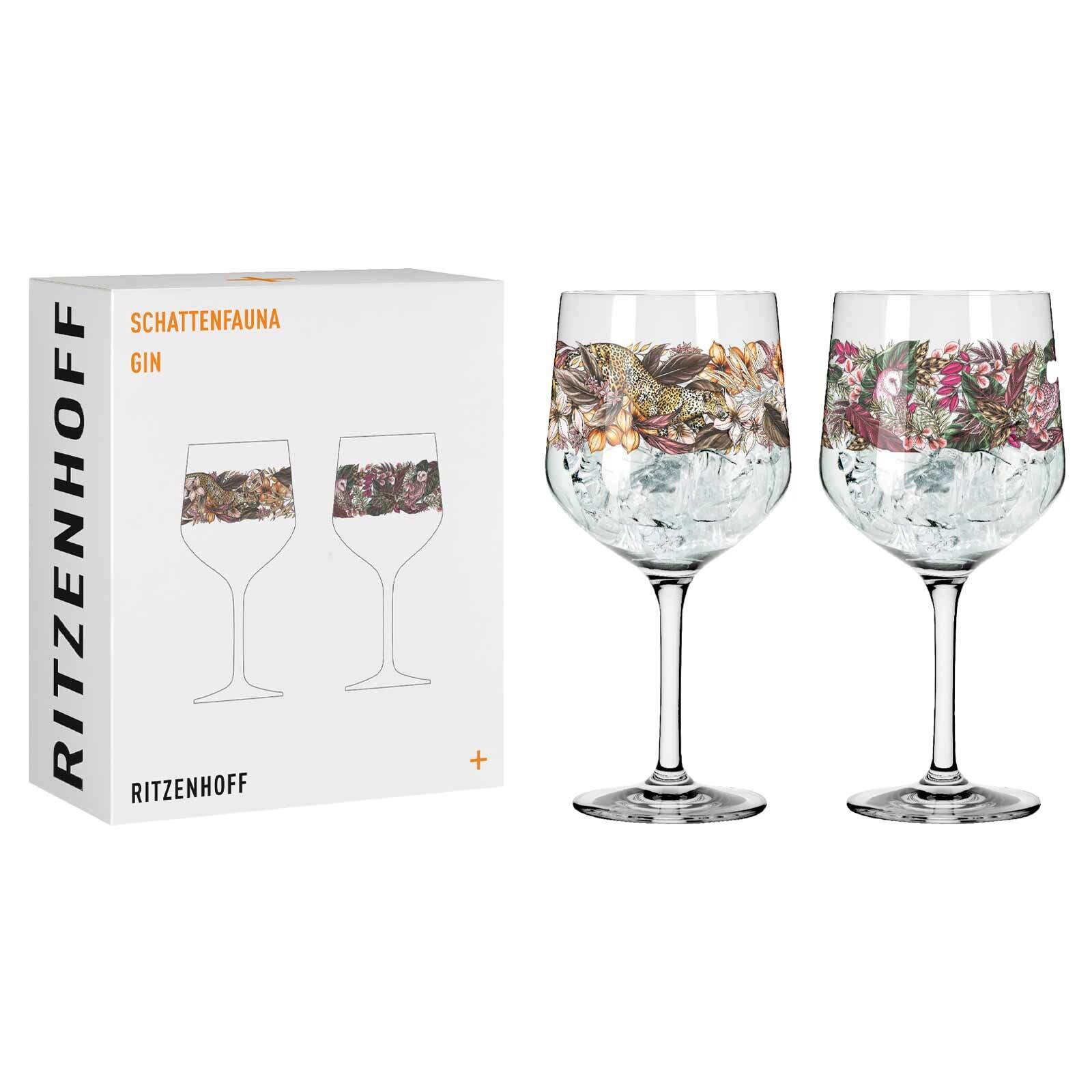Ritzenhoff Gin-Gläser Schattenfauna  2er Set