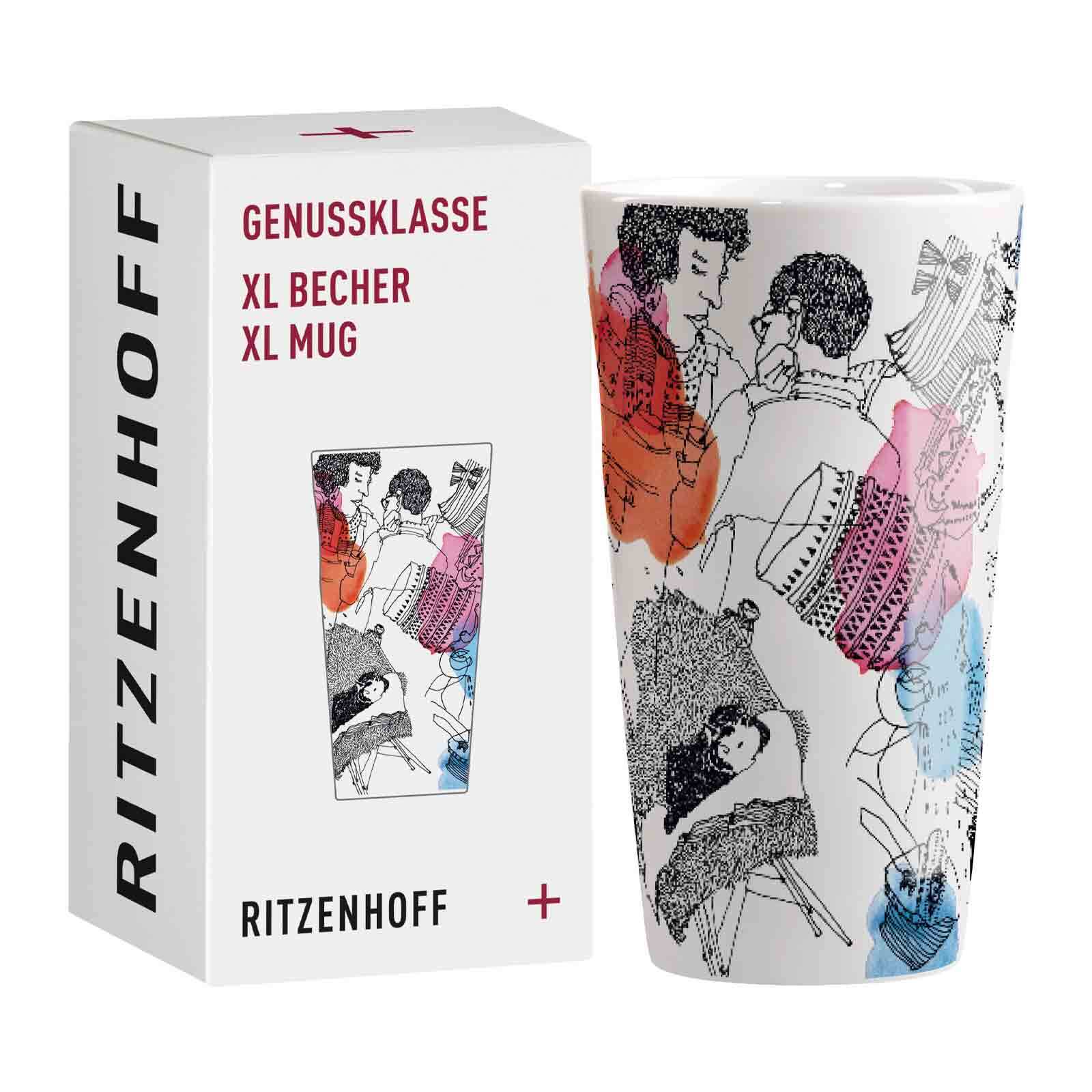 Ritzenhoff Kaffeebecher XL Genussklasse 525 ml 