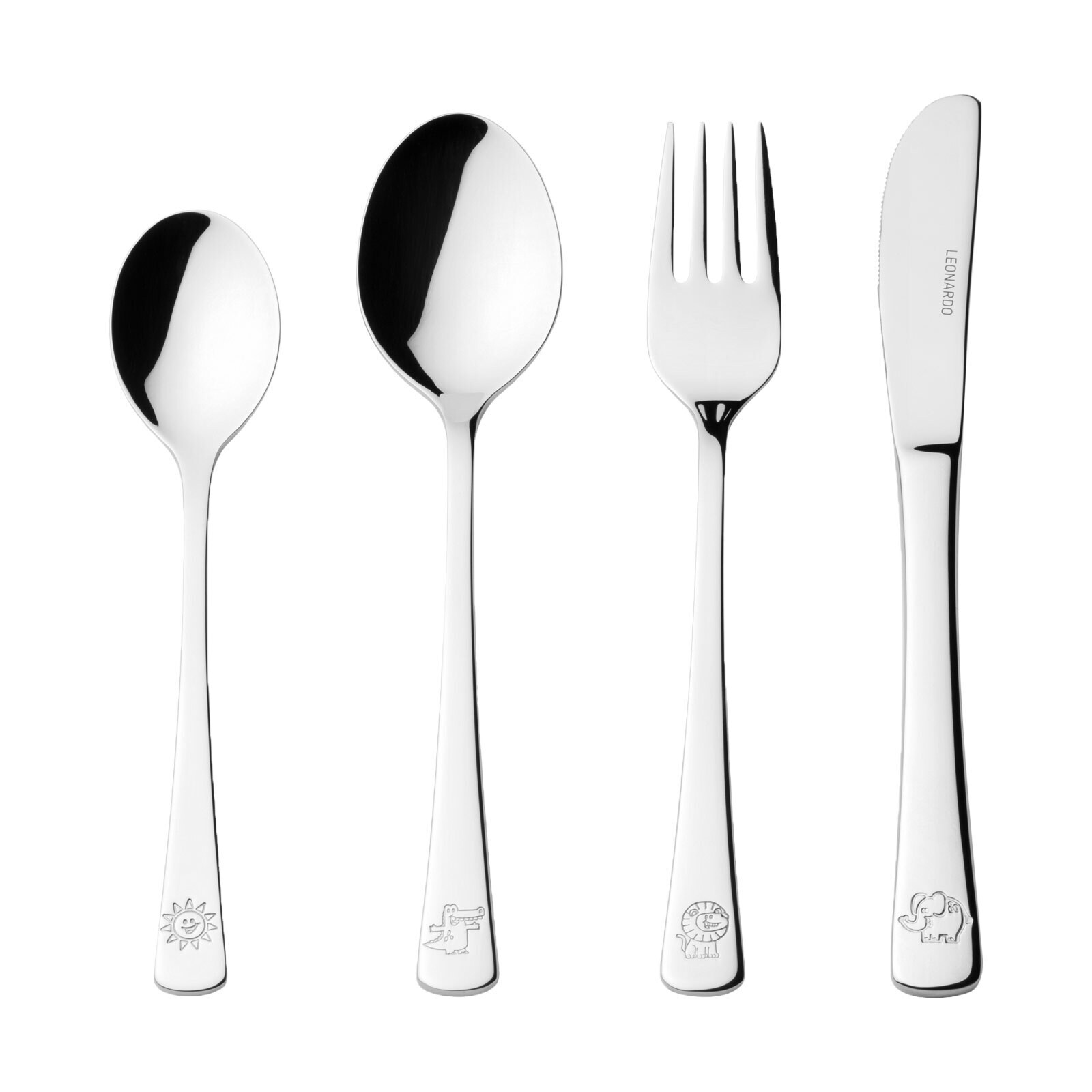 Leonardo Kinderbesteck Bambini 4er Set 