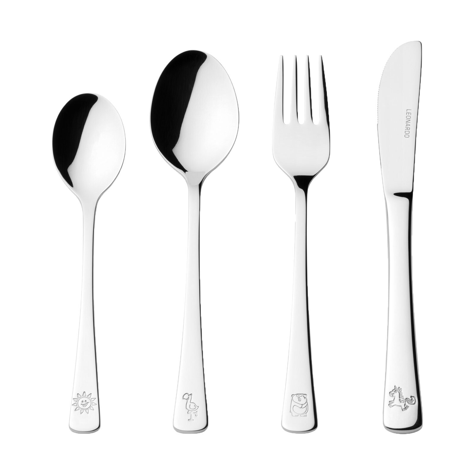 Leonardo Kinderbesteck Bambini 4er Set 