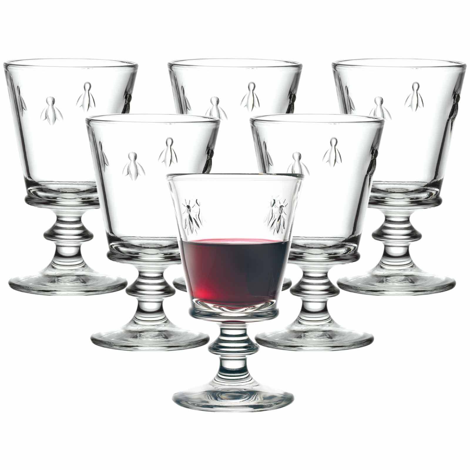 La Roch&eacute;re Rotweingl&auml;ser Biene Abeille 350 ml 6er Set 