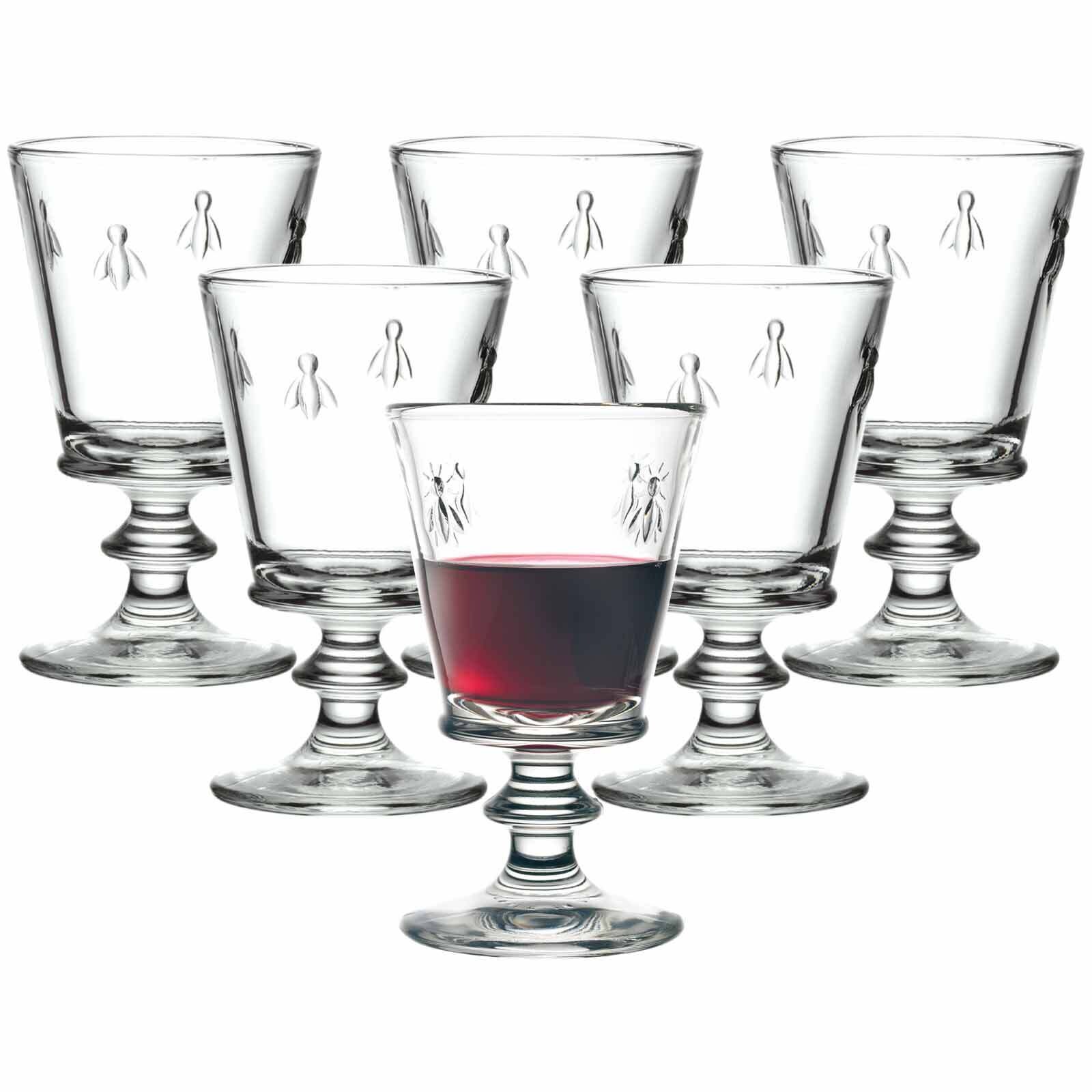 Rotweingläser Biene Abeille  6er Set