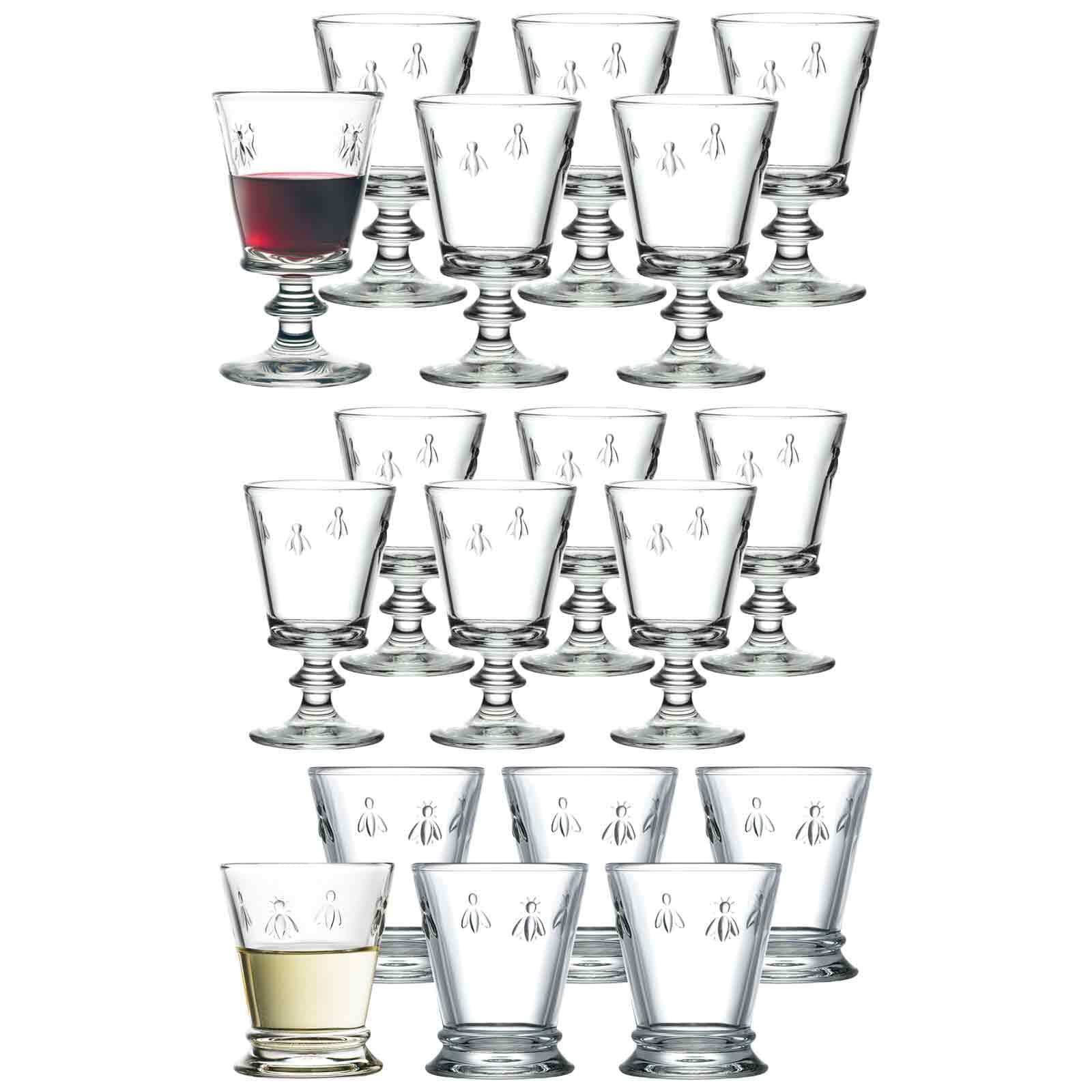 La Roch&eacute;re Wein- und Wassergl&auml;serset Biene Abeille 18er Set 