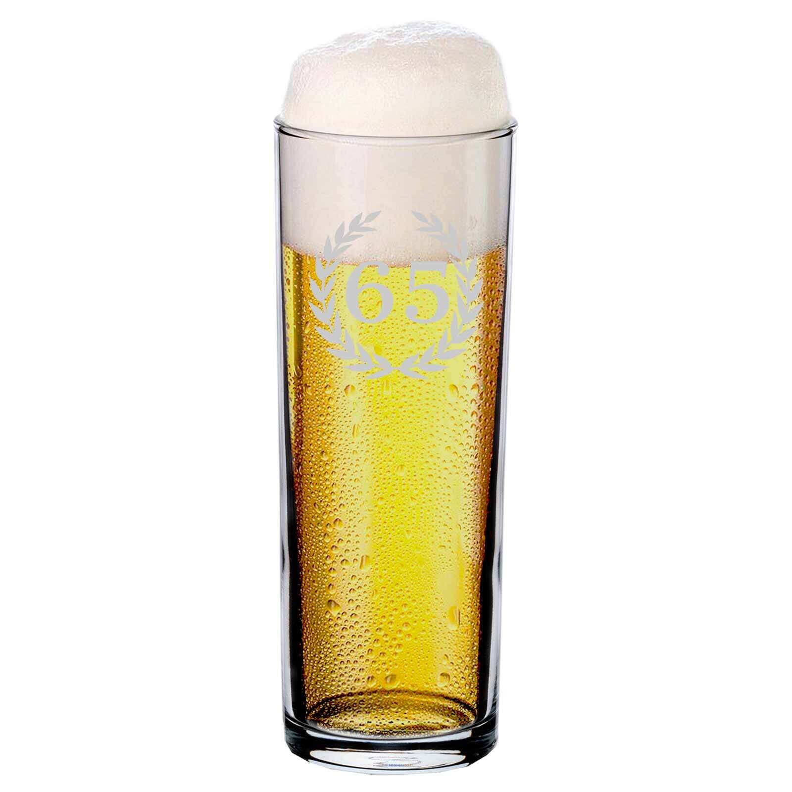 Kölschglas Kölner Stange mit Gravur 65. Jubiläum 0,2 Liter