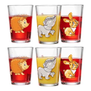 Ritzenhoff & Breker Kindergläser Waldtiere 205 ml 6er Set 