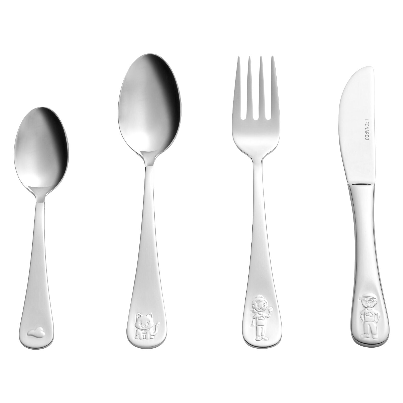 Leonardo Kinderbesteck Bambini Avventura 4er Set 