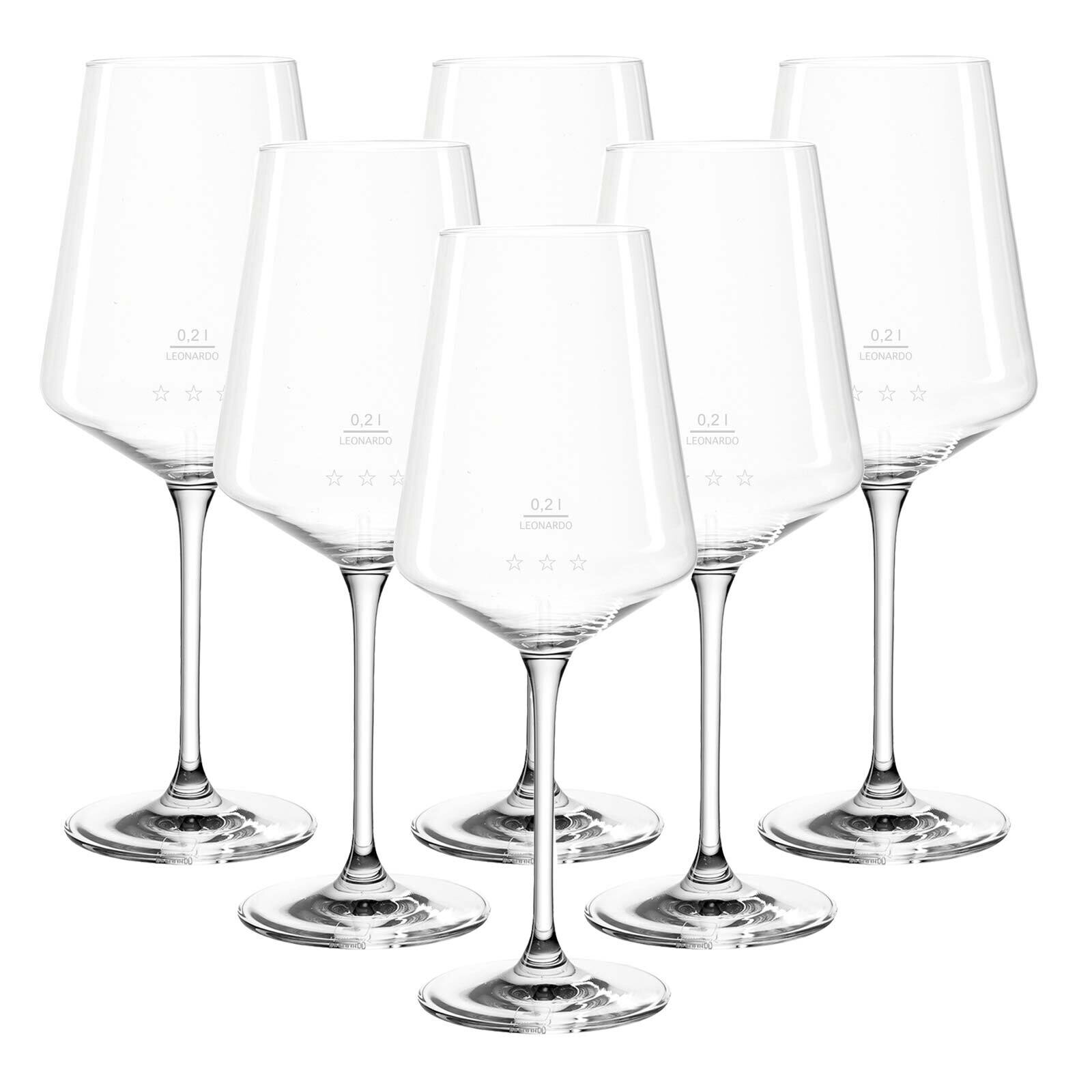 Weißweingläser geeicht Puccini Gastro-Edition  6er Set